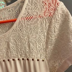Pretty lace top dress
